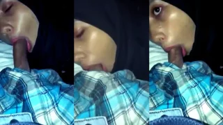 Hijab Nakal Sepongin di Mobil